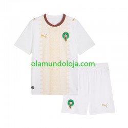 Camisola Marrocos Criança Equipamento Segundo 2026 Manga Curta